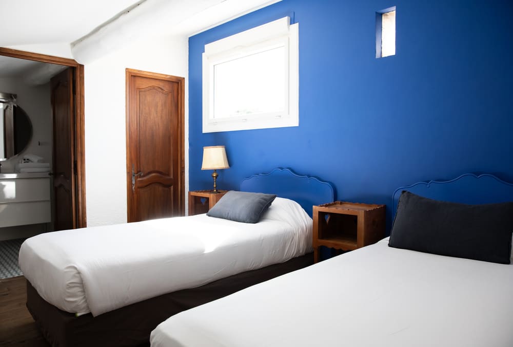 chambre d'hotel lits twins